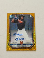Wyatt Vincent Bowman Chrome 2026 Gold /50 Auto