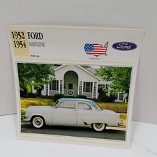 1952-1954 Ford Mainline Popular United States Atlas Info Card