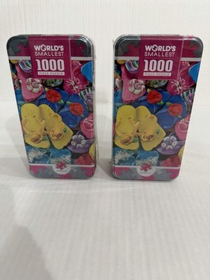 Lot of 2 World's Smallest 1000-Piece Puzzle Carole Gordon Masterpiece Jigsaw