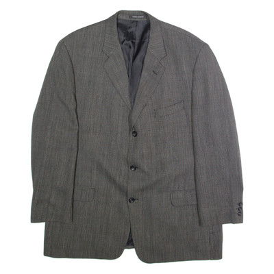 PIERRE BALMAIN Herren Blazer-Jacke Grau Wollmix XL