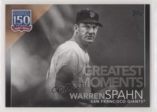 2019 Update 150 Years of Professional Baseball Black /299 Warren Spahn HOF jc6