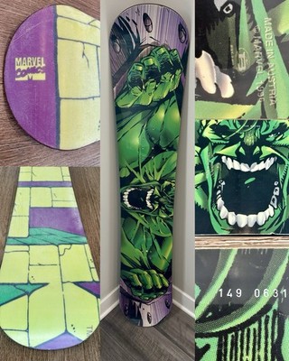 Vintage Burton X Marvel Comics Incredible Hulk Snowboard 1996 Limited Edition