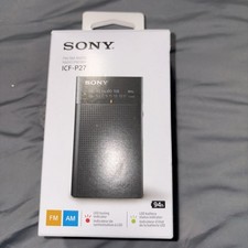 Sony ICF-P27 Portable Radio with 3.5mm Jack Tune into AM/FM Stations Anywhere