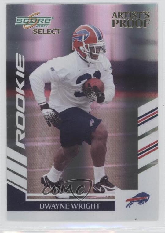 2007 Score Select Rookie Artist's Proof 20/32 Dwayne Wright #393 Rookie RC 0c2