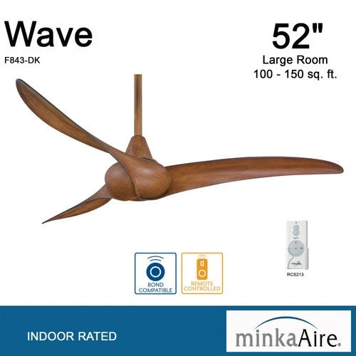 MinkaAire Wave Wave 52" 3 Blade Indoor Ceiling Fan - Picture 8 of 14