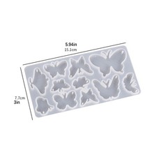 Butterfly Silicone Mold Epoxy Resin Casting DIY Jewellery Craft Moulding Tool ff