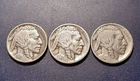 Nice 1917-P,D & S Buffalo Nickels