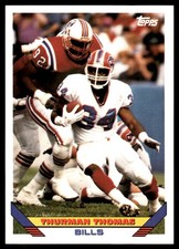 Thurman Thomas 1993 Topps #308 Buffalo Bills NFL READ FREE SHIPPING AutographDen