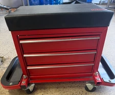 Rolling Tool Chest Seat -ULINE H-6065BL  Red 