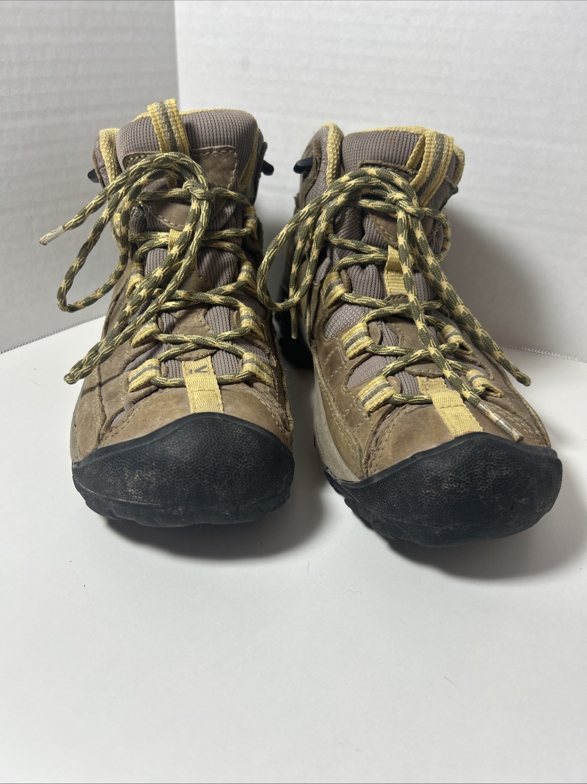 Stivali da trekking KEEN Voyageur Mid donna taglia 8 ventilati marroni outdoor.