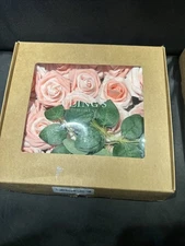 SHIPS FREE Ling's Moment Artificial Flowers Box Set of 20 Pink Roses Wedding