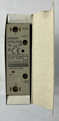 Omron G3PA 210B VD Solid State Relay 10A 24 240Vac Output 5 24VDC Input New