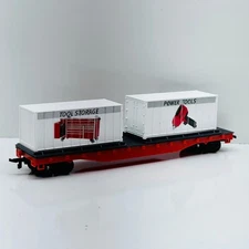 Snap-on Life-Like Brand HO Power Tools Flatcar w/ 2 Tool Storage Containers