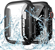 Goton Waterproof Case Compatible for Apple Watch Screen Protector Series 6/5/4,