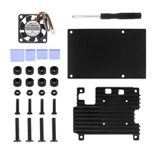 Aluminum Alloy Protective Case for Raspberry Pi 5 Motherboards With Cooling Fan