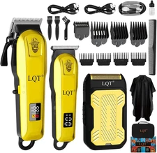 Professional Hair Cut Machine Barber Salon Cutting Trimmer Clipper Kit Set