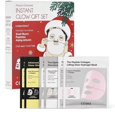 COSRX Instant Glow Gift Set Hydrogel Face Mask Limited Holiday Edition Set of 6