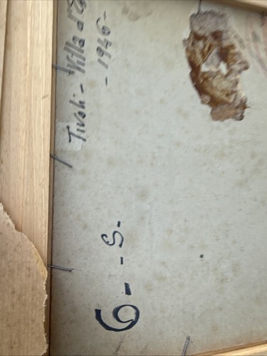 Dipinto Olio Su Cartone Villa D’este 1946 Tivoli Romoli - Foto 11 di 11
