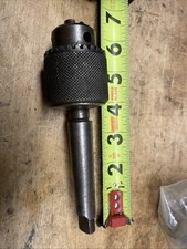 Jacobs No. 32 Drill Chuck 0 to 3/8" Capacity On MT 1 Shank. Closes Rough
