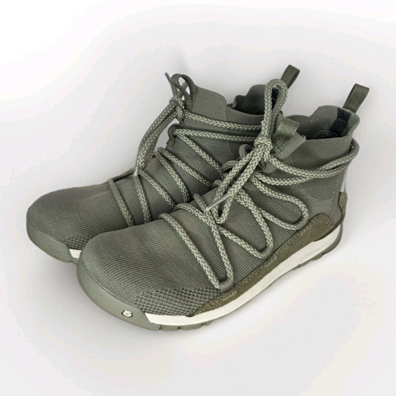 Oboz WOMENS LENA MID PEREGRINE BOOTS SIZE 7 Olive Green Gorpcore Hike Camp Gear