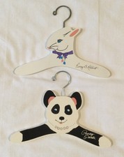 Vintage Wooden Child  s Hand Painted Clothes Hangers