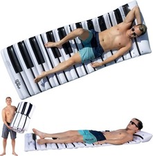 Inflatable Mat Pool Floats for Adults, Extra Large 70"x33" Roll Up Mattress