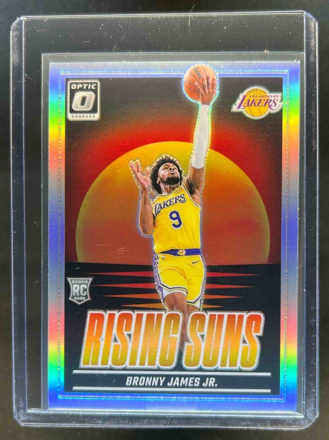 2024-25 Donruss Optic Bronny James Jr. Rising Suns RC Holo #5 Lakers
