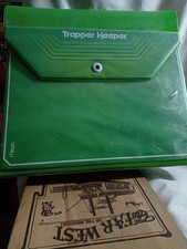 Mead TRAPPER KEEPER Green 1.5" 3 Ring Binder 2013 Vertical Pockets Snap Closure