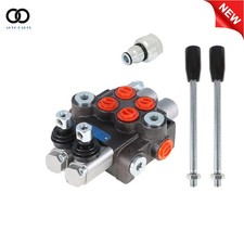 Hydraulic Monoblock Double Acting Control Valve 2 Spool 11 GPM with Conversion