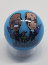 Men in Black Blue Glass 1" Logo Marble w/ Stand