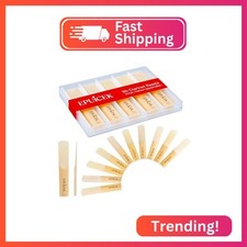 EPUICEK Bb Clarinet Reeds, Strength 2.5 for Beginners, 10 Pack