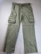 Boy Scouts of America Convertible Cargo Pants Mens Relaxed Classic 32 With Belt