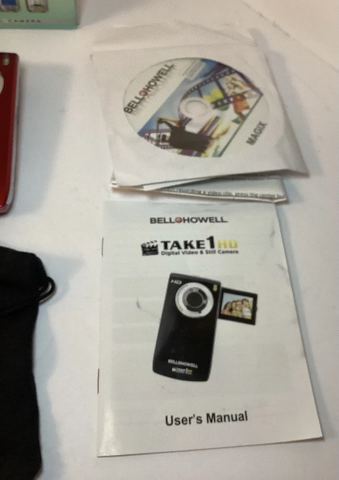 BELL & HOWELL TAKE 1 HD 5MP DIGITAL VIDEO & STILL CAMERA 16GB CARD BOX TESTED EX - Image 4 of 4