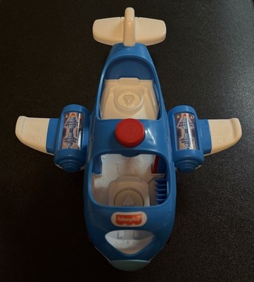 Fisher Price Little People Jet Airplane Blue Talking Musical 2016 Tested Working