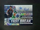 2020-21 Panini Mosaic Fast Break Anthony Edwards Silver Disco Auto RC