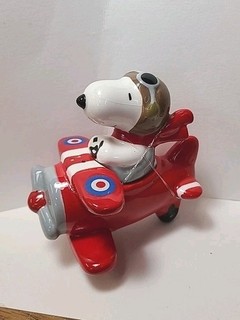 PEANUTS Snoopy FLYING ACE SALT & PEPPER SHAKER Rare