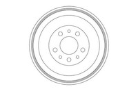 2X TRW DB4563 Bremstrommel Passend FüR Fiat Opel