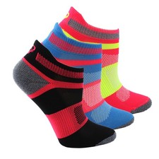 ASICS Quick Lyte 3Pack No Show SocksYouth Girls Size L Athletic ZK3188-0688