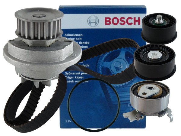 Bosch Zahnriemen +Rollen Satz Wasserpumpe Opel Astra Vectra Corsa Zafira 1.4 1.6-image