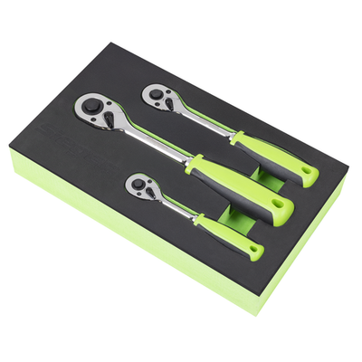 #ad Siegen by Sealey 3 Piece Ratchet Wrench Set 1 4in. 3 8in. amp; 1 2in. S01331 GBP 32.49