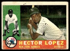 1960 Topps Hector Lopez (MK On Card) New York Yankees #163