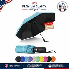 Durable Windproof Umbrella: Automatic Open/Close for Rain Sun Protection