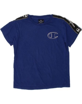 Champion Jungen Grafik T-Shirt Oberteil 7-8 Jahre Small blau VN07