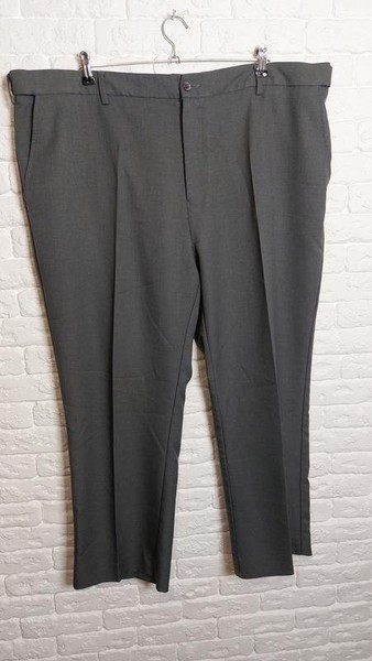 Men Farah Trousers Grey Polyester 46 / 5XL / 62