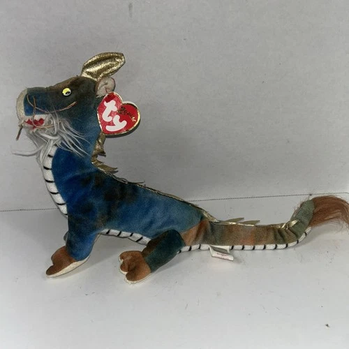 Vintage 2000 TY Beanie Babies Zodiac DRAGON Retired Chinese Dragon Plush