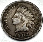 1902 Indian Head Cent VG Very Good Condition Penny 1c Cent - 0629