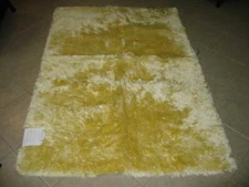 Frontgate Monaco Bathroom luxury plush Bath Silk Shag Rug Mat 48x72 honeywheat