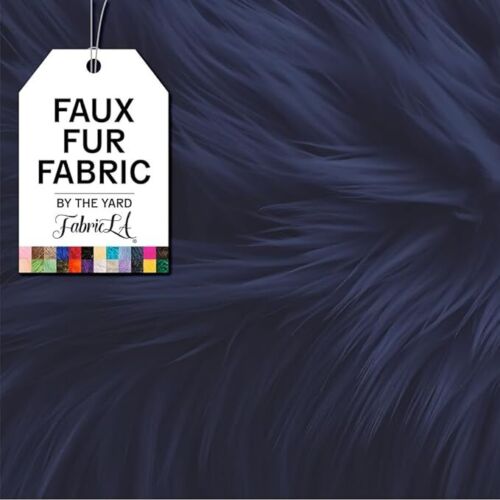 FabricLA Shaggy Faux Fur Fluffy Fabric by the yard | Artificial Art & Craft - Picture 26 of 46