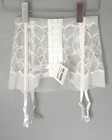 La Perla Girdle Suspender Skirt White Lace FR 38 UK 10 New With Tags