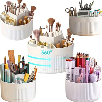 360° drehbarer Schreibtisch Make-up Pinsel Halter Luxus Kosmetik Organizer Aufbewahrungsbox